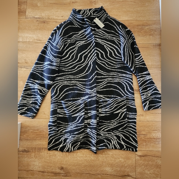 $198 NWT MAEVE Anthropologie Lambs Wool Knit Coat Cardigan S/M Oversized Thick - Picture 5 of 14